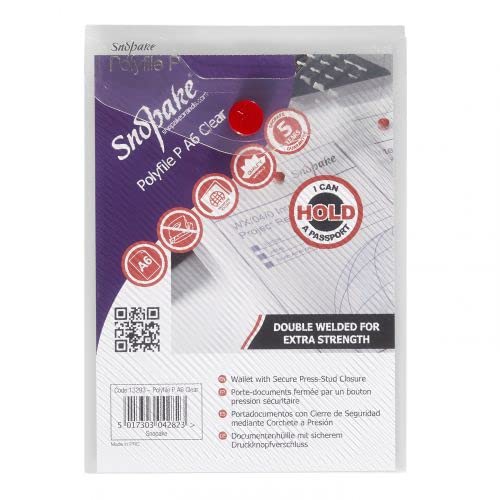 Image of Polyfile Portrait Clear A6 Snopake Pack 5 + Free finchley Refill Pen (1)