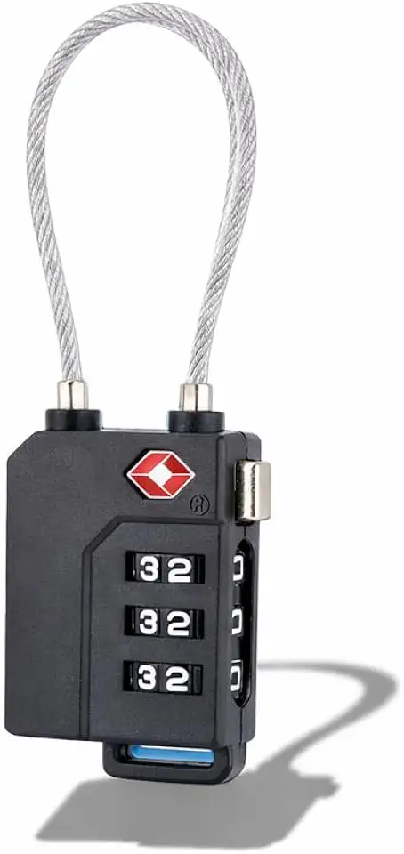 Cadeado com Senha para Viagem 3 Dígitos TSA Portátil Antifurto Mala Mochila Bolsa Academia Armário Resistente Compacto Seguro Fácil de Usar Ideal para Aeroporto Hotel Trabalho (1)