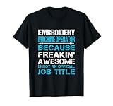 job embroidery machine operator