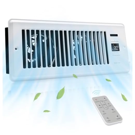 COZZIVITA 10 x 30,5 cm Ultra Silencioso Ventilador Booster - Ventilador de Ventilação de Ar com Termostato Inteligente para Aquecimento Rápido e Sala de Refrigeração, Branco (Tamanho da Vente: 14 cm x 30 cm)