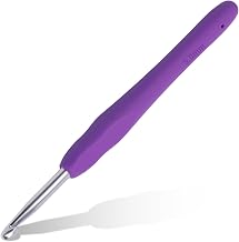 Benlay Knitting Hooks 5 mm, Soft Ergonomic Handle Hooks | Arthritic Hand Knitting Crochet Hook Lightweight Comfortable Crochet Tool