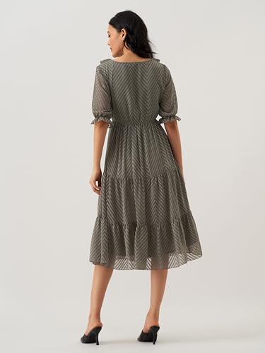 Image of AASK Dress for Women One Piece Kurta Set Tops Knee-Length Fit And Flare Dresses