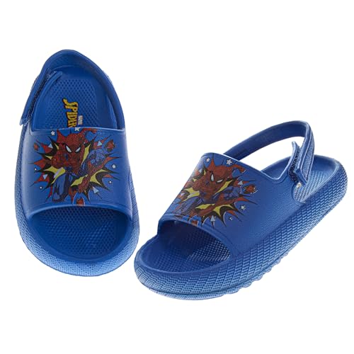 Image of Josmo Kids Slides Open Toe Sandal SpiderMan Paw Patrol Cars Frozen Lilo Stitch Minnie Mouser Sandals Slide SlipOn For Boy Girl Sizes 5-10 Toddle