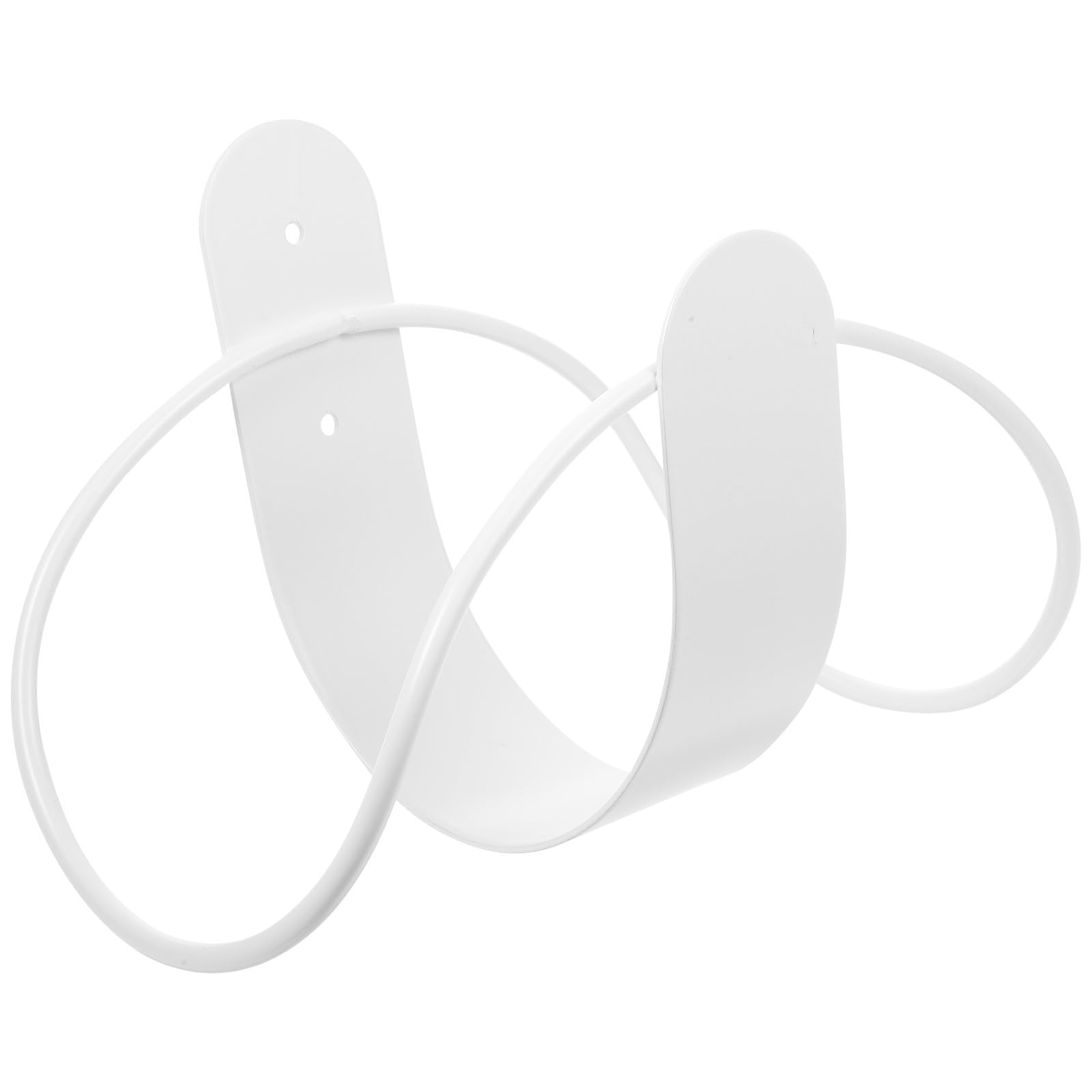 Support mural en fil métallique blanc pour tuyau d'arrosage Magiclulu en acier inoxydable