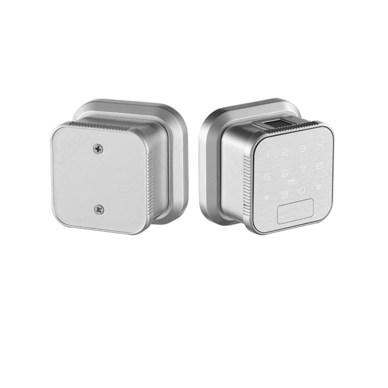 Smart Lock for Wi-Fi Serratura con impronta digitale Porta in legno Serratura elettronica Ingresso senza chiave Impronta digitale/Password/Carta/Chiave/App(Sliver(Single Latch))