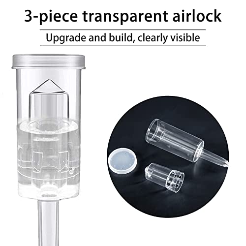 Brewing Airlock Kit, 24 Airlock Grommet and 6 Fermentation Airlocks