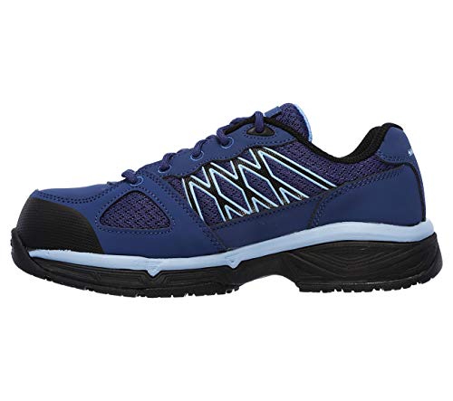 Skechers Skechers Work Conroe-Kriel Women's, Navy/Blue, Alloy Toe, SD, Sport Oxford (7.0 M)