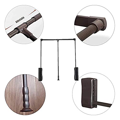 Rail rabattable pour garde-robe télescopique de 83 à 115 cm - 6