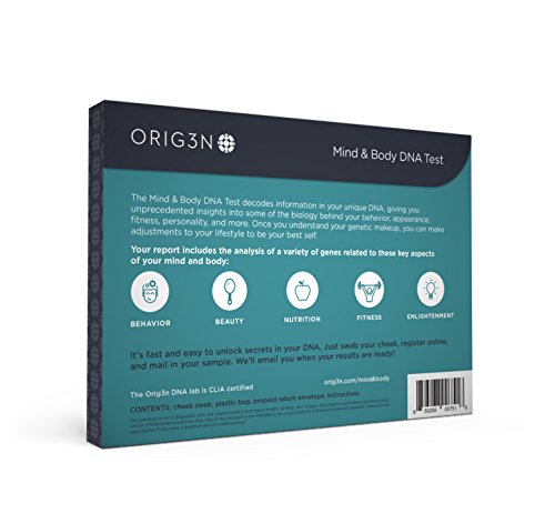 Orig3n Genetic Home DNA Test Kit, Mind & Body
