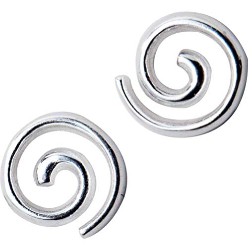 Paire de boucles d'oreilles S925 hommes et femmes ligne spirale style Han Suyin