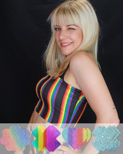 Image of CICKEE Pasties Rave Pack - 15 Pairs Nipple Covers Stickers - Disposable Sticky Breast Petals
