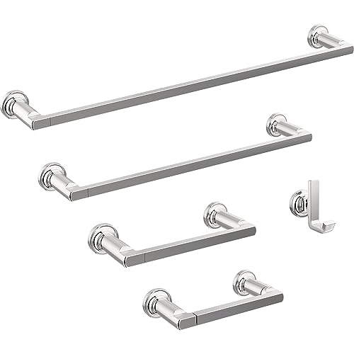Delta Pivoting Toilet Paper Holder | Polished Chrome | Wall Mount | Tetra Bathroom Accessories - image 2