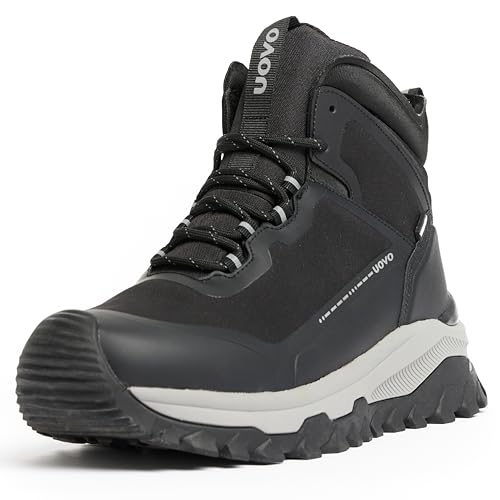 UOVO Men’s All Season Waterproof Versatile Boot, Size 9, Black