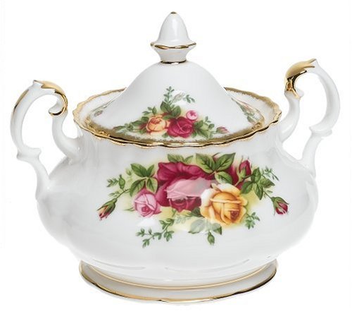 Royal Albert Old Country Roses 3-Piece (Teapot, Sugar & Creamer) Tea Set, Multi #TOP1