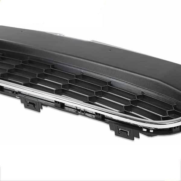 Lower Bumper Grille w/Chrome Surround Molding Fit for 2012-2016 Chevy Sonic LS LT LTZ Mesh Bumper Grille 95227395 GM1036139