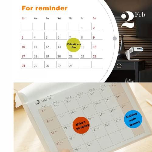 Cadeved 3000 Pieces 1 Inch Color Coding Labels Writable Circle Dot Stickers Color Round Labels For Home Organize, File Classification, Inventory (6 Mixed Colors Set 1) #TOP2