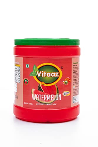 Image of VITAZ Instant Fruit Drink Powder - HDPE Watermelon 2.5 Kg Jar