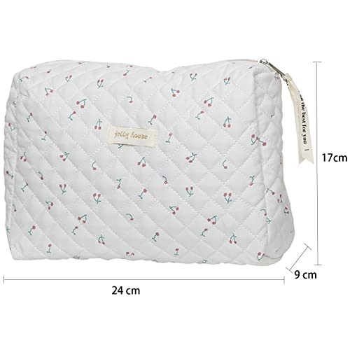 Aucuu Borsa da Toilette da Viaggio, Beauty Case da Viaggio, Borsa da Viaggio, Borsa Trucco Floreale, Trucco Pochette da Toilette, Trousse Trucchi Organizer per Cosmetici, per Donne e Ragazze