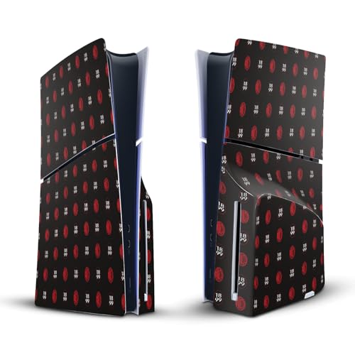Skin PS5 Slim Disc autocollant vinyle de jeu logo AC Milan Head Case