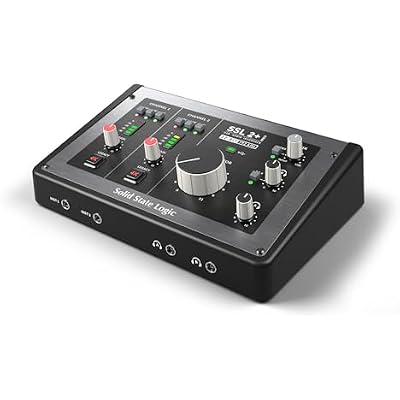 Solid State Logic SSL 2 Plus MKII USB Audio Interface with Dual Headphones, Four Balanced Outputs, and Class-Leading Mic Preamps