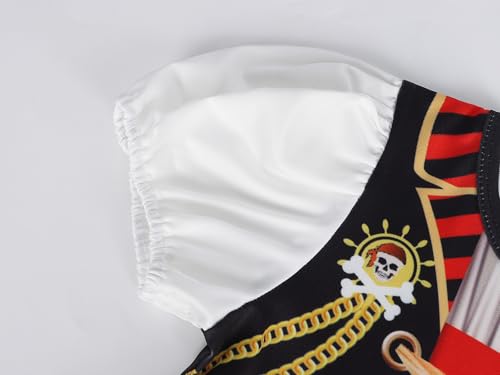 Disfraz de Pirata para Niñas Talla 6-7 Años Rojo miniatura 5