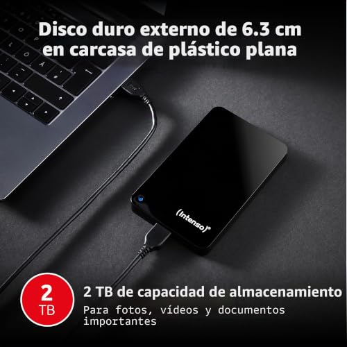 Disco duro externo 2 TB para solucionar la falta de espacio y guardar carpetas pesadas 2