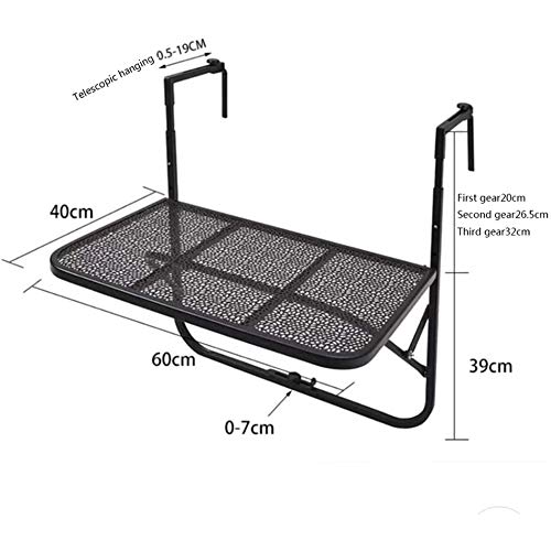 Table suspendue pour balcon et petit espace sans encombrement - 6