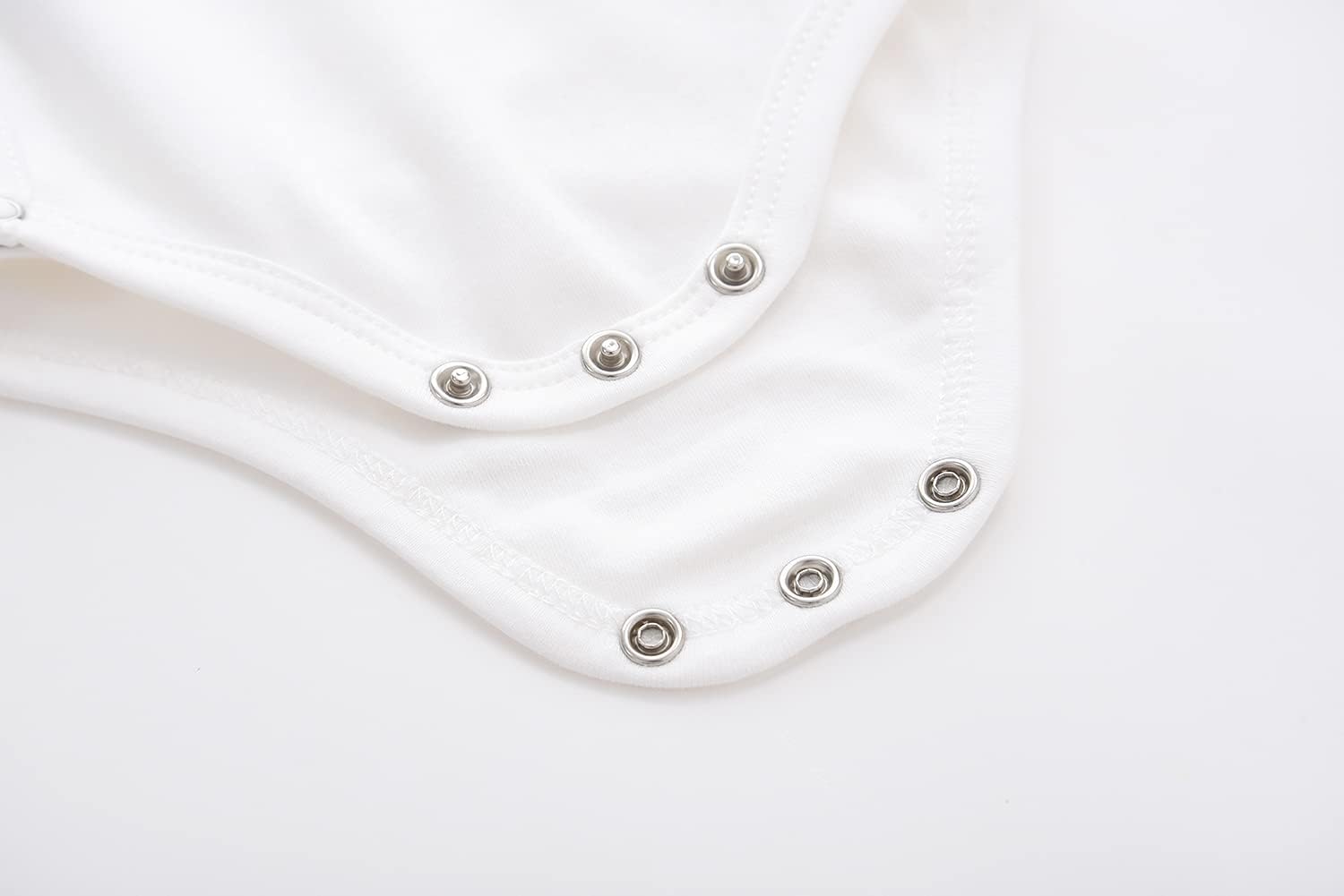 ACESTAR Baby Boy Girl Side Snap Bodysuits - 100% Cotton Plain Long Sleeve Baby Kimono for Newborn-12 Months, 3 Pack