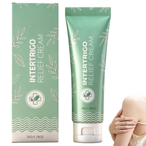 Intertrigo Relief Cream Skin Fold Care Relief Cream Moisture & Friction Protection Lightweight Daily Cream for Skin Reduces Chafing & Promotes Skin Calmness (1pcs)