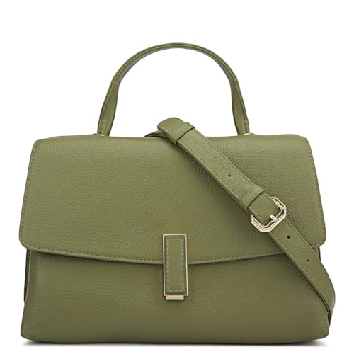 Da Milano Leather Satchel for Women - Green