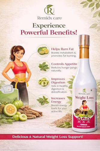 Image of Weight Loss Juice Natural Liquid Drink with Amla Aloe Vera Giloy Harad Ajwain Jeera Lauki Ayurvedic Wellness Beverage for Daily Routine 1000ml.