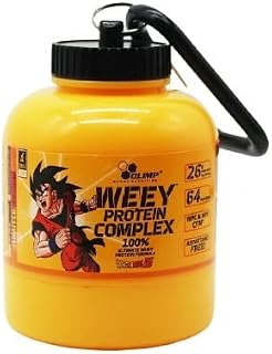 Protein Powder Storage Container Funnel, Portable Supplement Powder Storage with Keychain for Travel Gym Workout Fitness (Yellow, 200ml/60gms)