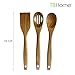 TB Home 3 Piece Acacia Wood Kitchen Utensils Set, Wooden Cooking Utensils Set