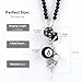 YGMONER 8 Ball Dice for Car Mirror, Y2K Aesthetic Lucky Charm Car Rear View Mirror Hanging Accessories, Black Interior Decor Truck Hanger Ornament for Women Men (Long Chain)