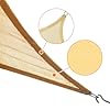 Artpuch Rectangular Breathable UV Block Sun Shade Sail Outdoor Covering Cloth for Deck, Backyard, 16'X20', Sand (Customized Available) #5