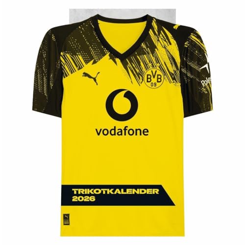 BVB Trikotkalender 2026: Kalender im originalen Trikot-Design, perfekt für...