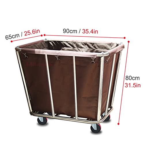 Carrito resistente para guardar ropa con estructura de acero duradera 2