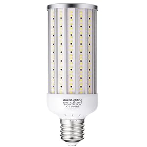 60W LED Corn Light Bulb, Large Mogul E39 Base, 6000-Lumen, 6500K Daylight Cool White,LED Bulb for Factory Warehouse Barn Garage Shopping Mall Supermarket Large Area AC85V-265V