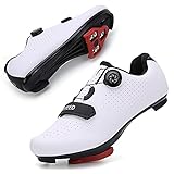 GENAI Men Road Bike Shoes Women Cycling Shoes Included Cleats(Combination Set) Compatible with Look...