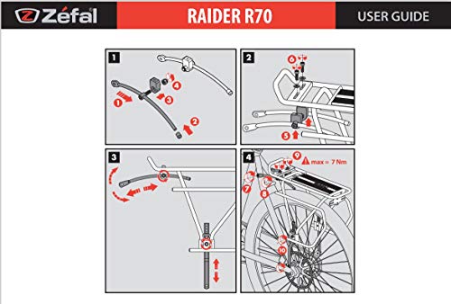 ZEFAL-Raider-R70-Porte-Bagage-Arriere-Tout-en-Aluminium-Adaptable-Aux-Differents-Types-De-Velo-Mixte-Adulte-Noir-340-x-165-mm