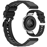 AWADUO Compatibile con Huawei Watch GT6 41 mm/5 42 mm/GT 5 Pro 42 mm, cinturino di ricambio in silicone da 18 mm, morbido e resistente, per uomini e donne (nero)