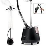 Powerful 2200W Premium Garment Steamer with 3L Water Tank, Dual Steam Settings for Rapid Wrinkle Release, Suitable for All Fabrics Including Delicates, Updated Design, Fridja f1200 Clothes Steamer Pro