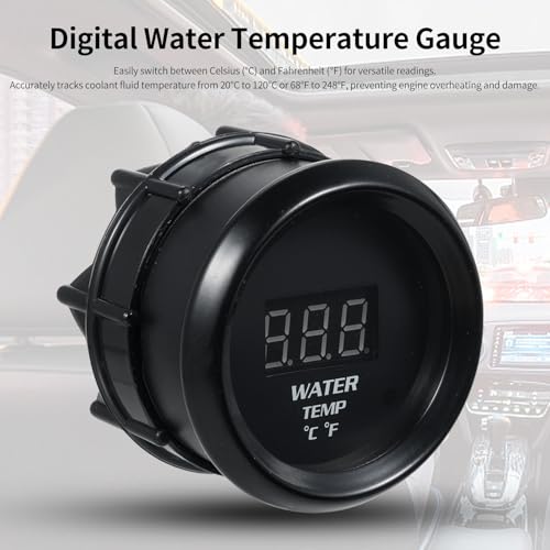 Termómetro para coche Shkalacar con doble unidad Celsius Fahrenheit y sensor digital 5