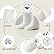 QIYIENDIAN 10 Paar Baby Crew Socken weiche Baumwolle elastische feste Farben Socken für Unisex Kleinkind Jungen Mädchen(White,6-12M)