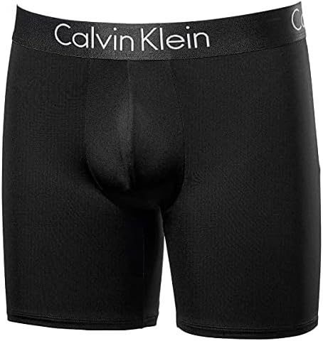 Calvin Klein Mens 3 Pack Chromatic Microfiber Boxer Briefs (Black/Grey/Black, Medium) - Image 4