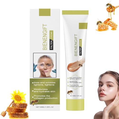 40g Bee Venom Cream,Facial Crema Veneno de Abeja,Crema Reparadora Veneno Abeja,crema hidratante antiarrugas para la cara y el cuello, Cream Hidratante Antiedad Natural para todos los tipos de piel