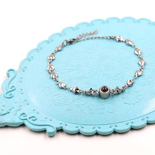 100 Different Languages I Love You Bracelets Love Heart Link Chain Bracelets Romantic Valentines Day Gifts for Women3