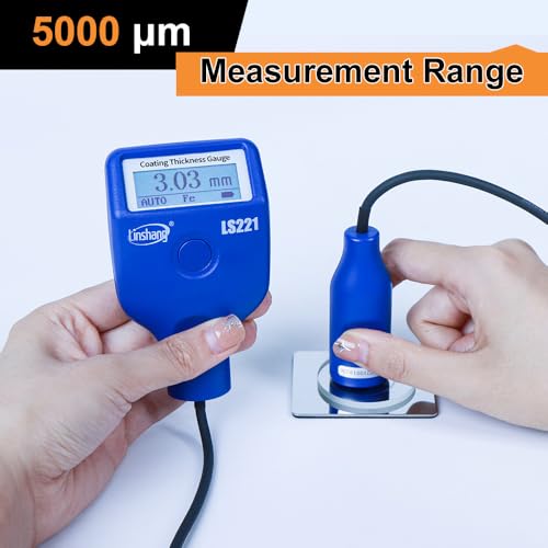 LS221 revêtement thickness gauge fer et non ferrous large gamme 5000µm - 3