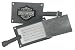 Harley-Davidson Bar & Shield Belted Luggage Tags, Gray Leather 99301-GRAY