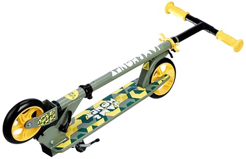 Image of Amazon Brand - Jam & Honey Kids Kick Folding Scooter for Kids (2+ Years) | 3- Step Height Adjustable Handle, Smooth Bearing Wheels & PVC Tyres | BIS Certified | Yellow